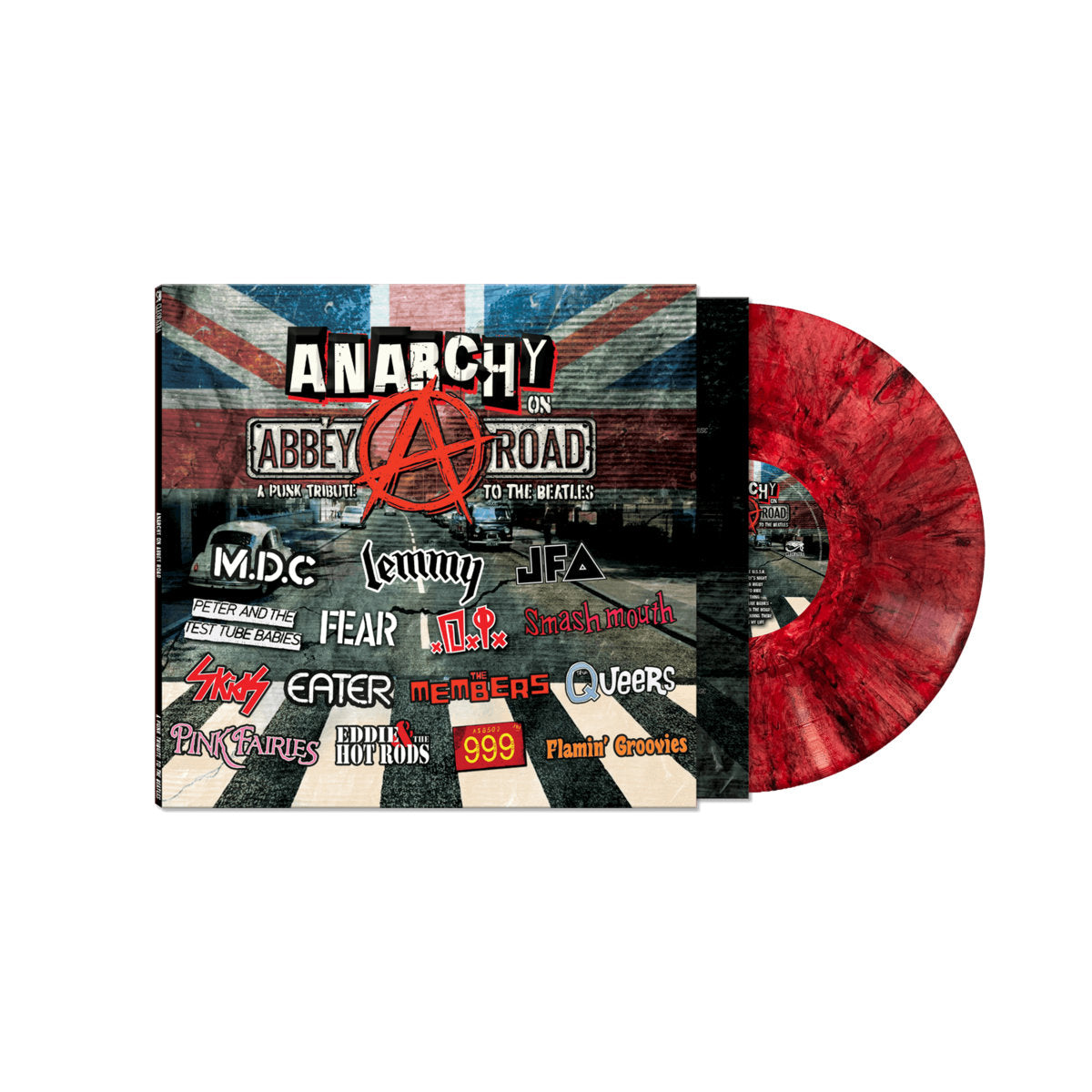 Various - Anarchy on Abbey Road A Punk Tribute to The Beatles (red marble)