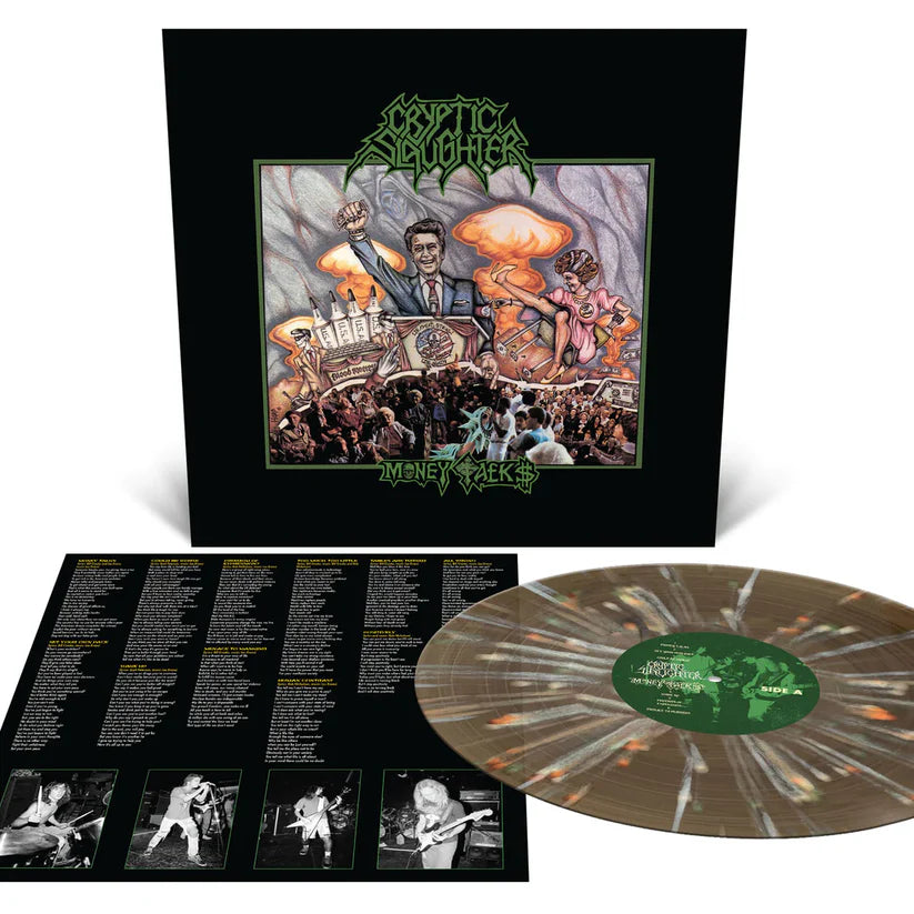 Cryptic Slaughter - Money Talks (Black Ice with Splatter)