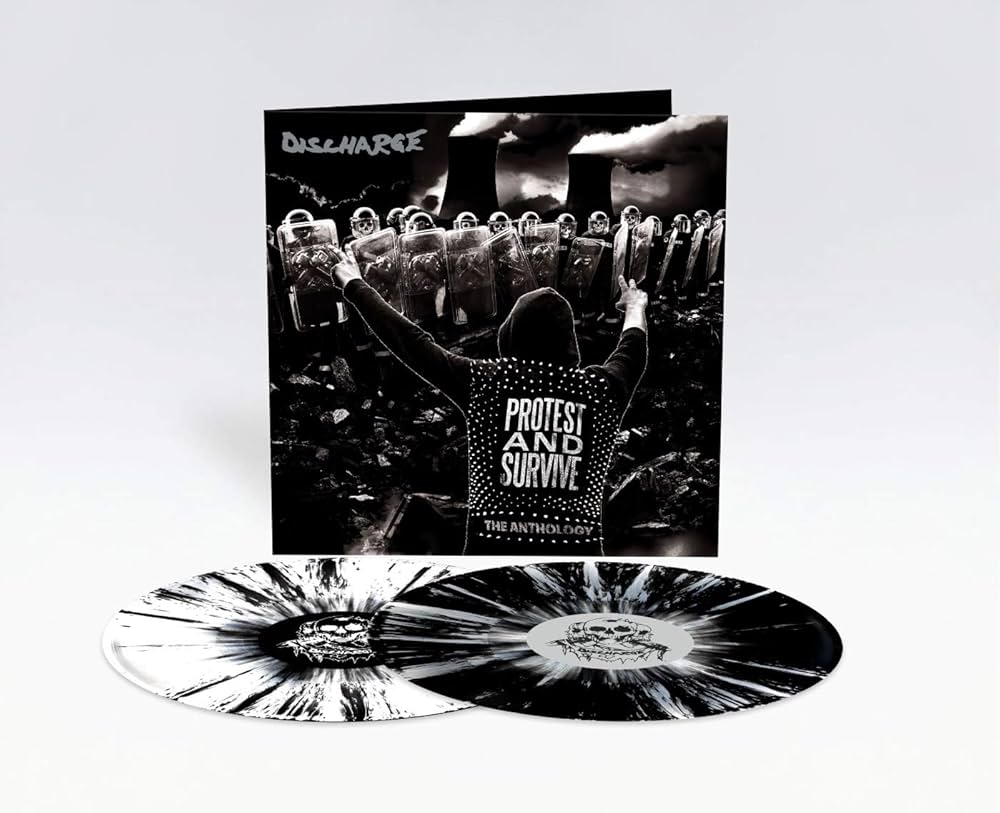 Discharge - Protest & Survive: The Anthology (White and Black Splatter vinyl)