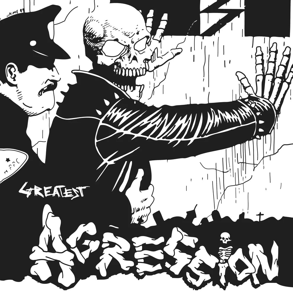 Agression - Greatest (black white splatter)
