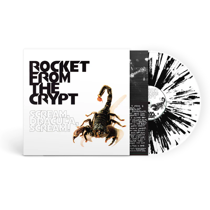 Rocket From The Crypt - Scream Dracula Scream (Black and Clear splatter)