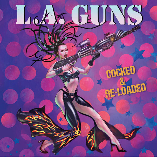 LA Guns - Cocked and Re-Loaded (Purple/Black/White Splatter)
