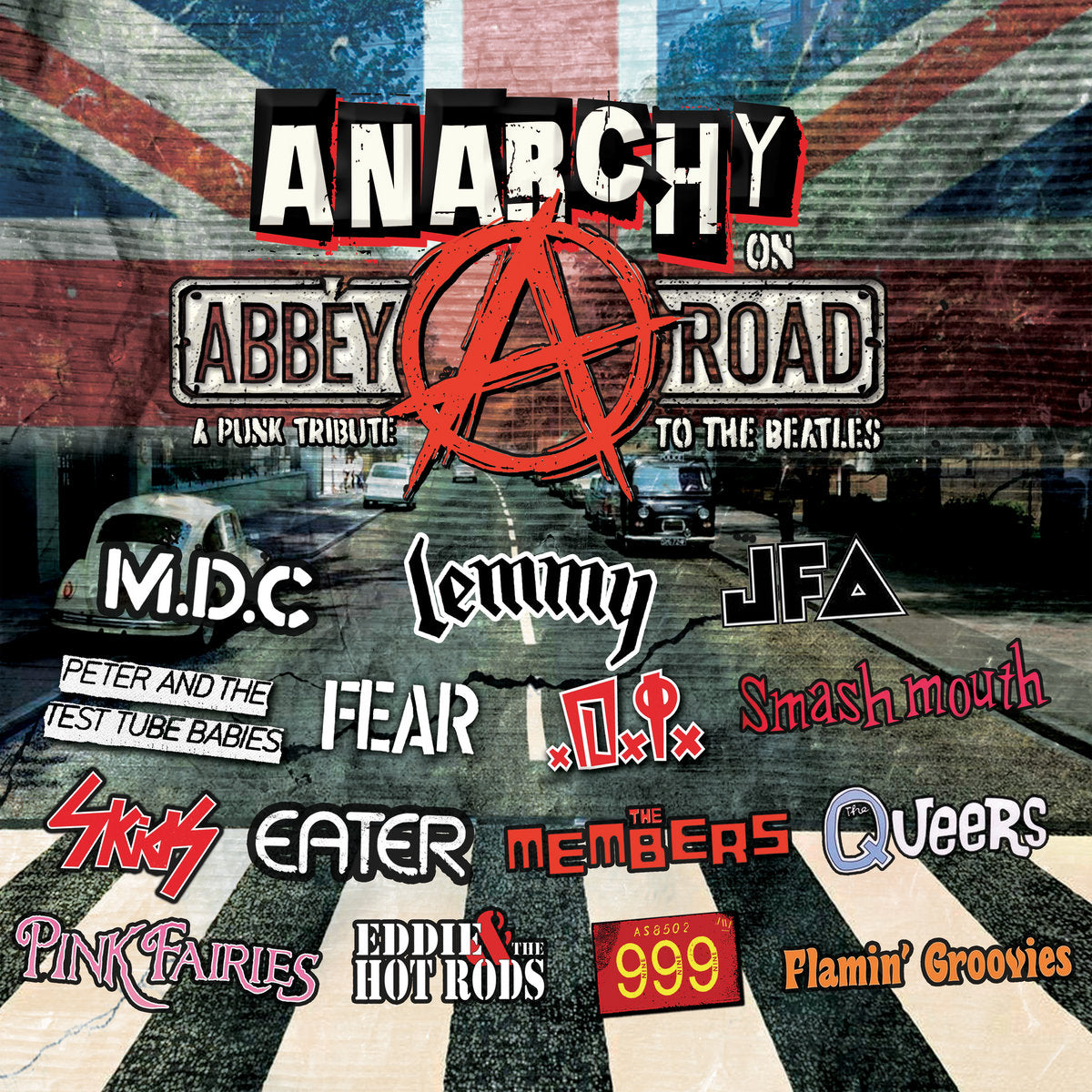 Various - Anarchy on Abbey Road A Punk Tribute to The Beatles (red marble)