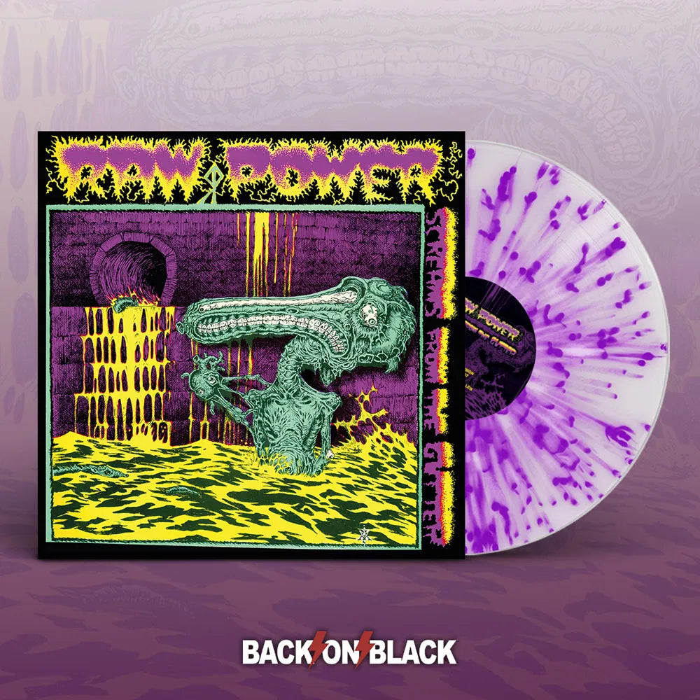 Raw Power - Screams From The Gutter (white and purple vinyl)