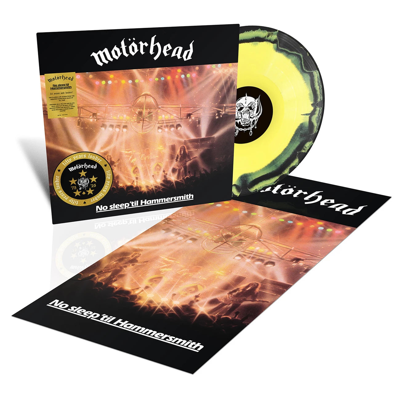 Motorhead - No Sleep Til Hammersmith (Black and Yellow vinyl)