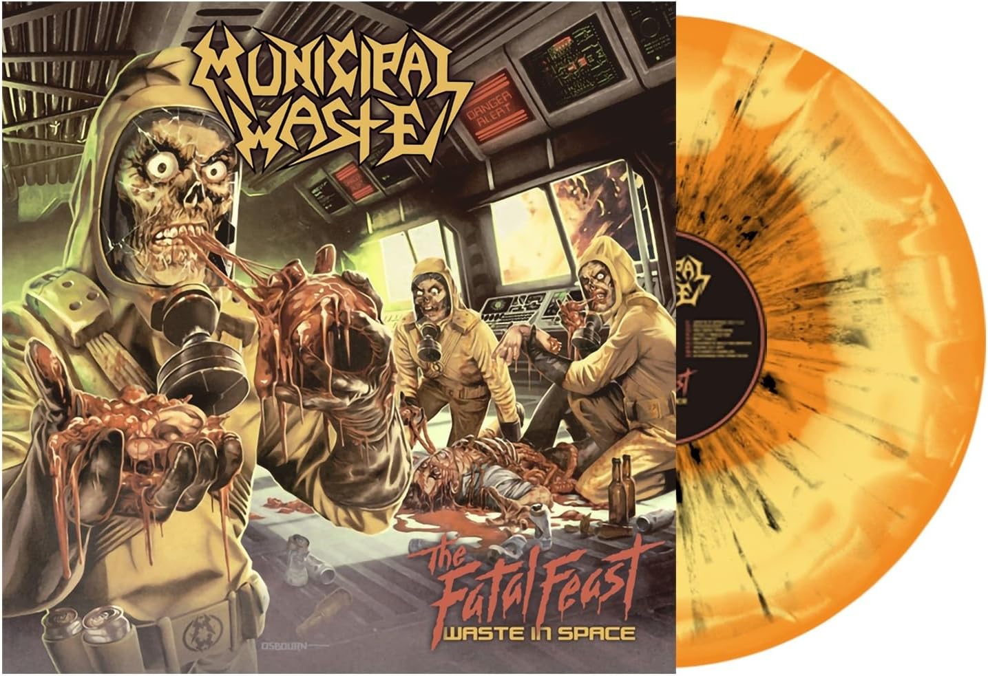 Municipal Waste - The Fatal Feast (Waste in Space)(yellow and orange splatter)