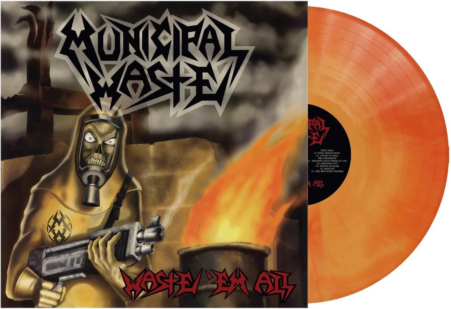 Municipal Waste - Waste 'Em All (orange swirl)