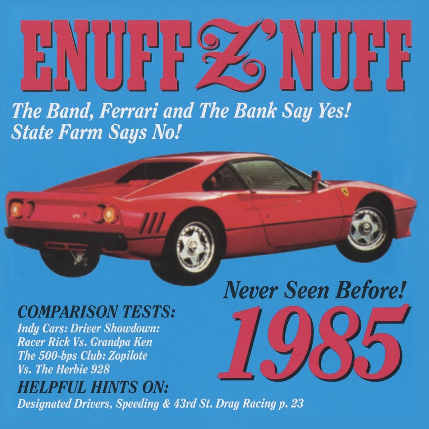 Enuff Z'Nuff - 1985 (blue & red starburst)