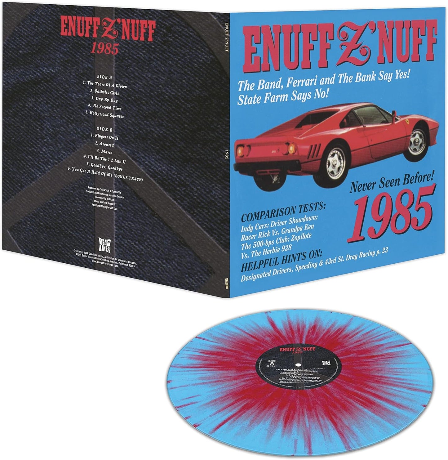 Enuff Z'Nuff - 1985 (blue & red starburst)