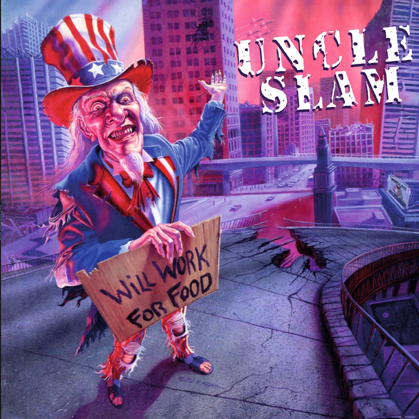 Uncle Slam - Will Work For Food (Purple Vinyl)