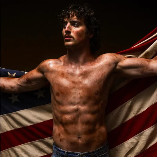 Benson Boone - American Heart (Red and White splatter)