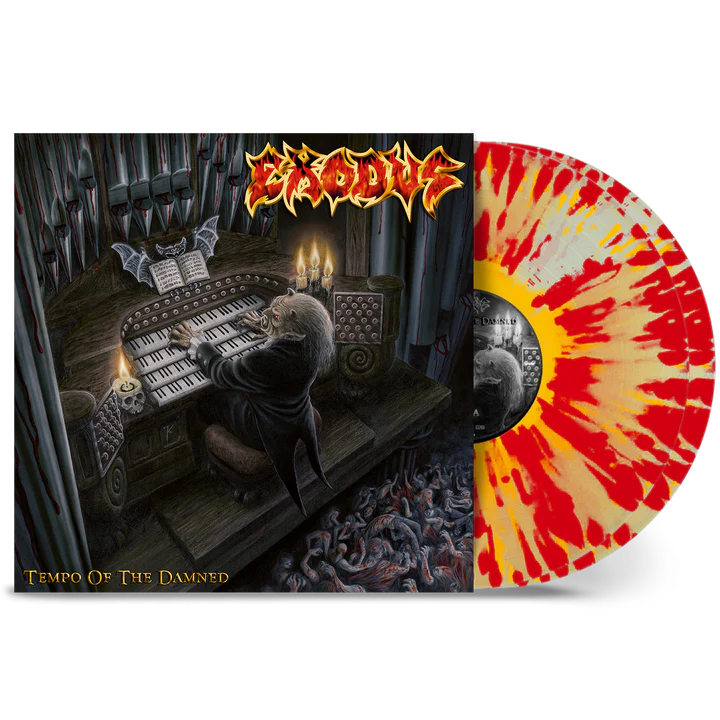 Exodus - Tempo of the Damned (Natural Yellow Red Splatter)