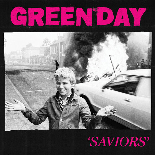 Green Day - Saviors (Indie Exclusive Half Black Half Hot Pink Vinyl)