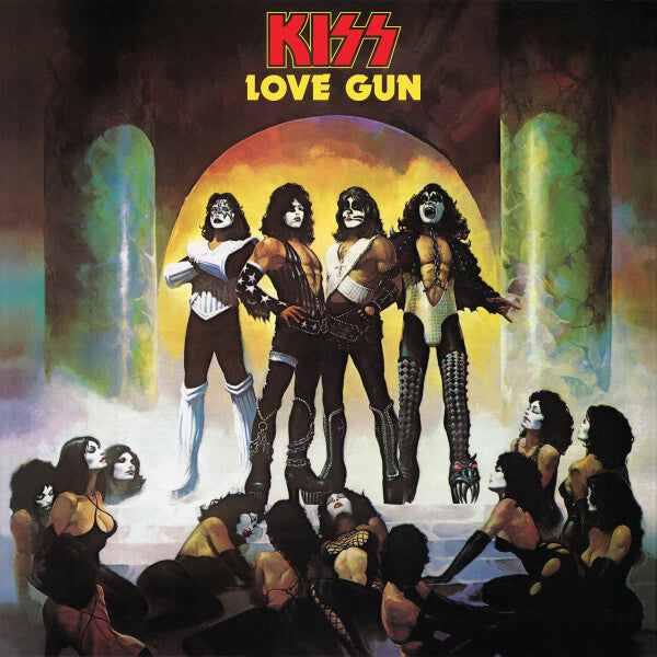 Kiss – Love Gun (Tangerine/Aqua splatter)