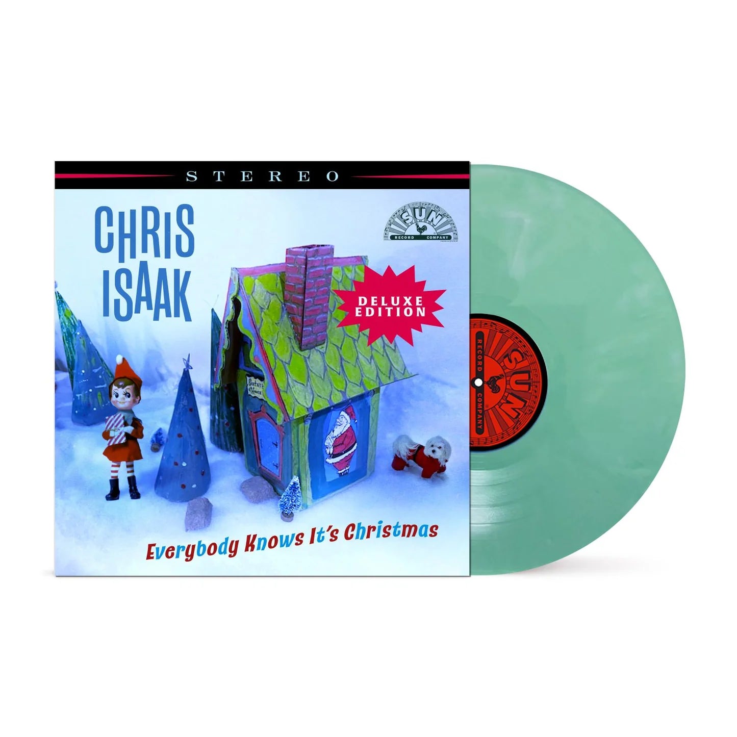 Chris Isaak - Everybody Knows It's Christmas (Deluxe) (Spring Green/Bone White Swirl Vinyl)