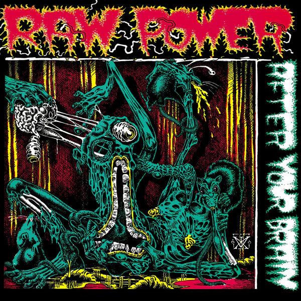 Raw Power - After Your Brain (white & red splatter)