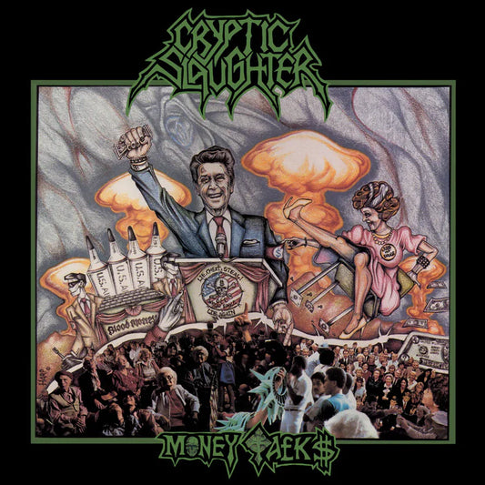 Cryptic Slaughter - Money Talks (Black Ice with Splatter)