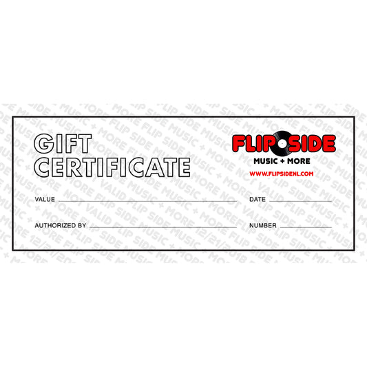 Flip Side Gift Certificate